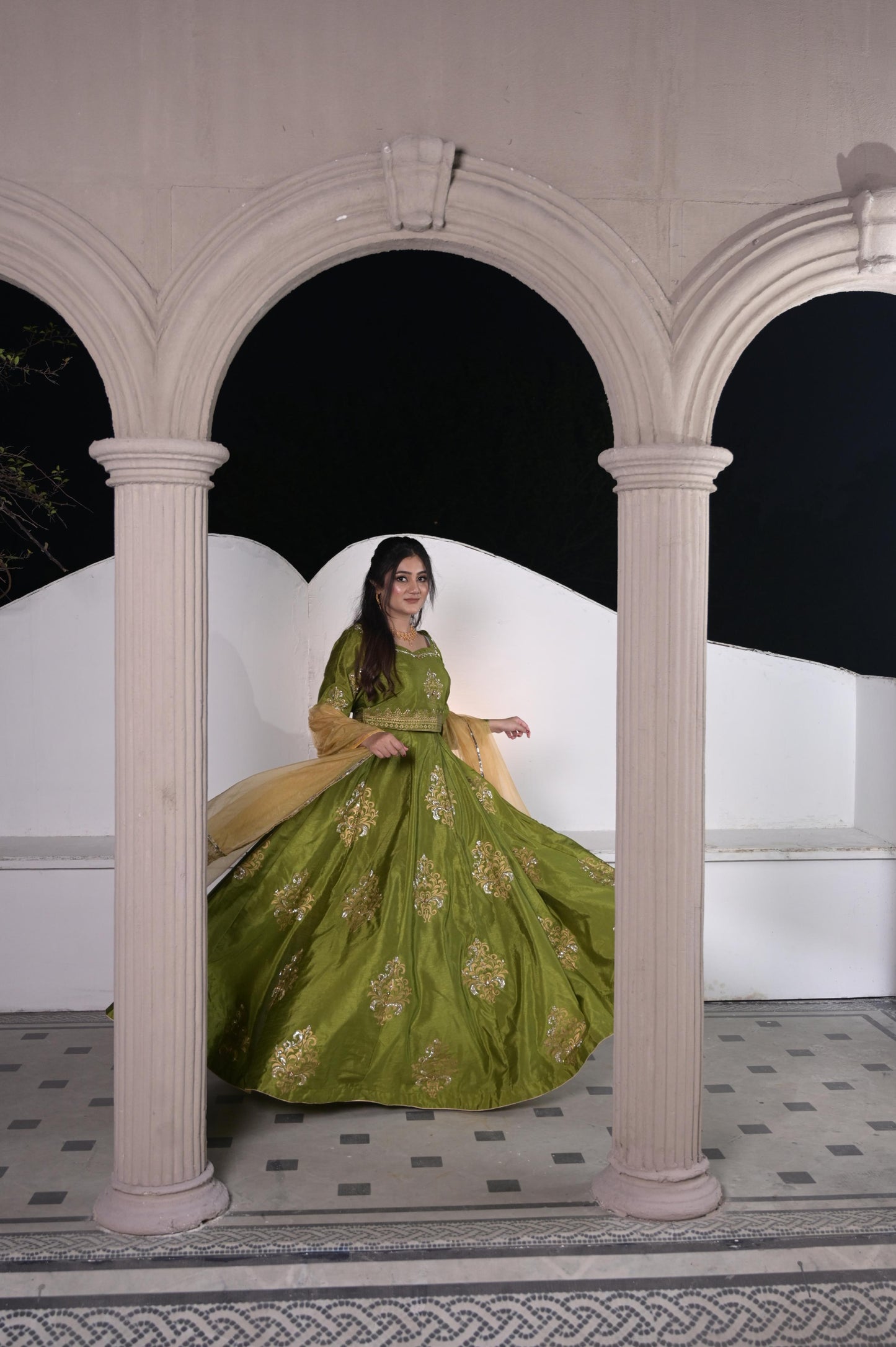 Emerald Radiance Lehanga Choli